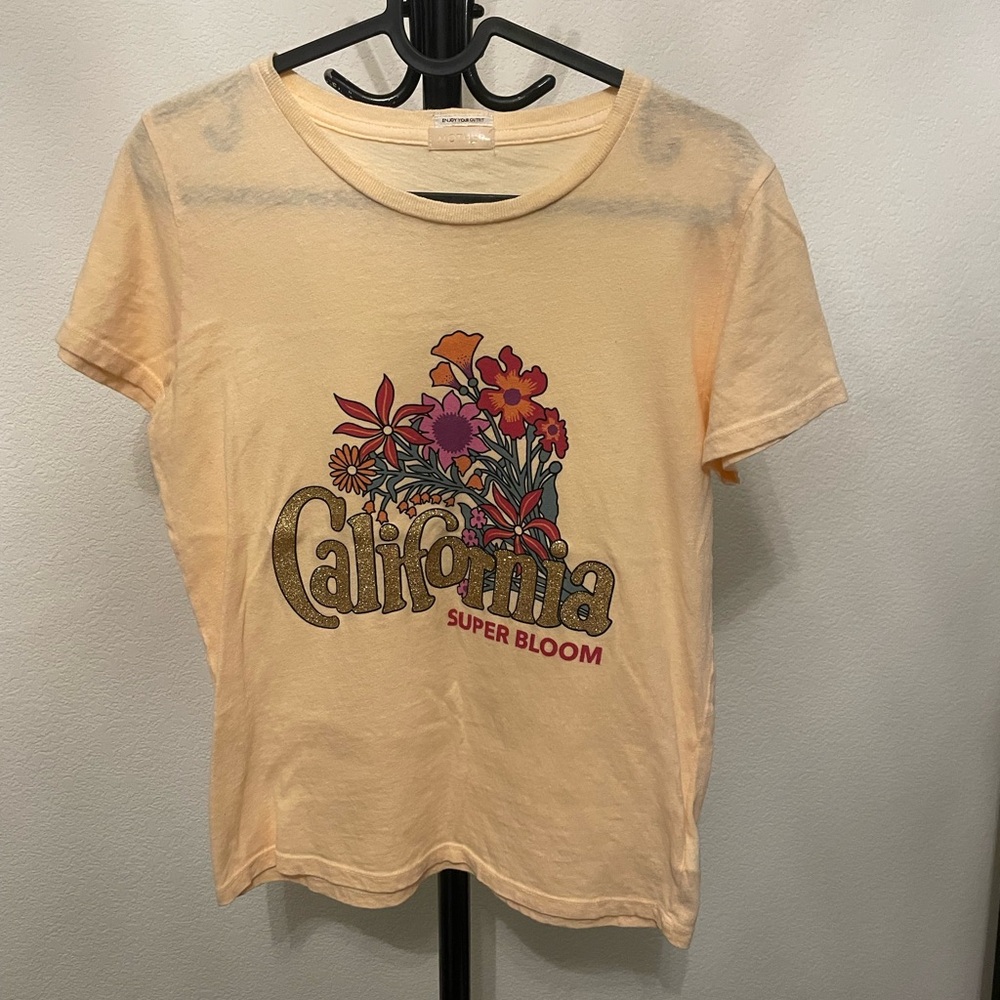 MOTHER - The Itty Bitty Goodie Goodie Tee - California Super Bloom - Size XS